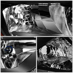 2014-2016 Nissan Rogue Halogen Headlights - Black Housing Right Side