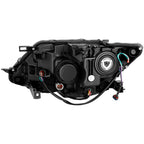 2014-2016 Nissan Rogue Halogen Headlights - Black Housing Right Side