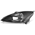 2003-2004 Ford Focus OE Style Left Headlight - Black Housing