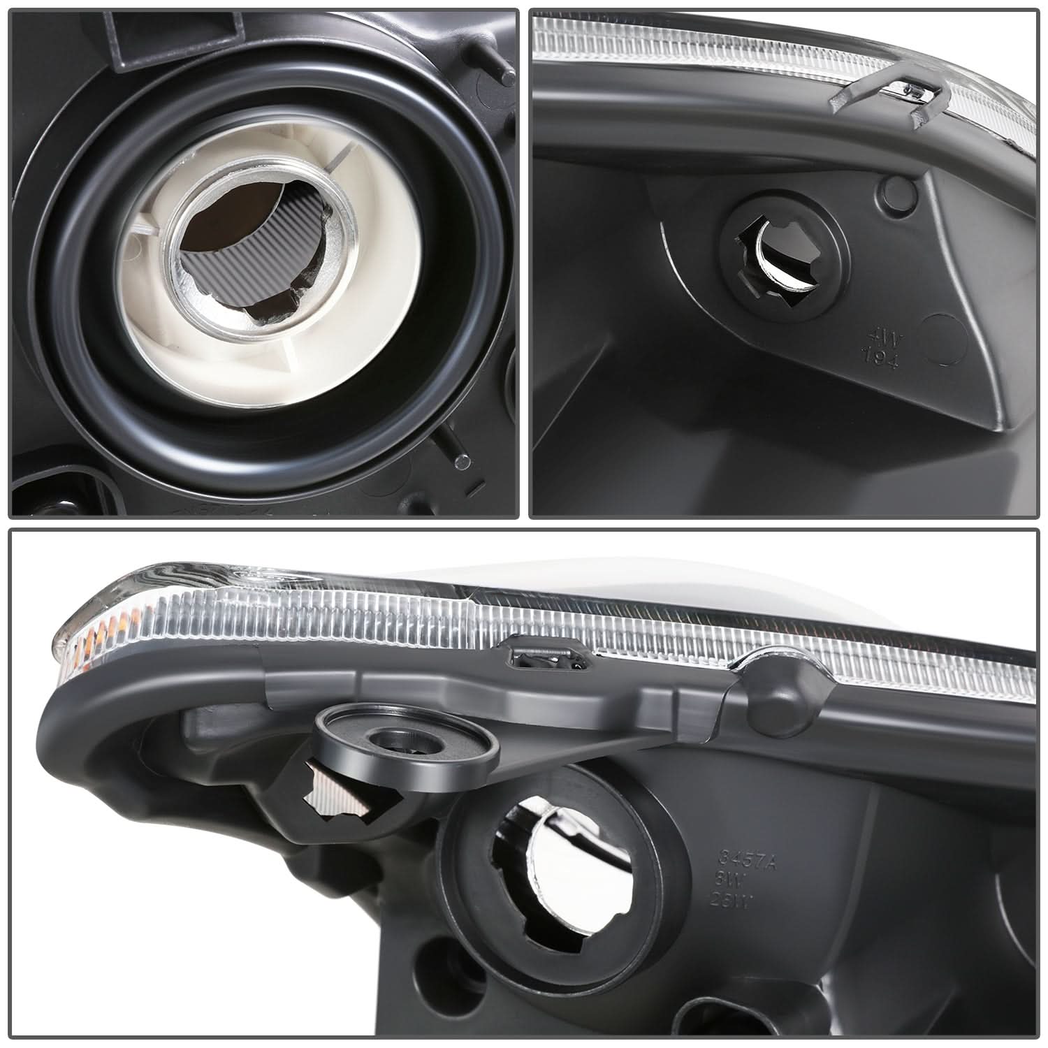 07-09 Nissan Sentra OE Style Left Side Black Headlight