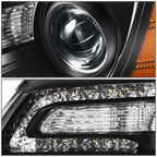 2011-2014 Chrysler 300C OE Style Left Side Headlight - Black