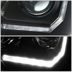 2016-2023 Toyota Tacoma OE Style LED DRL Headlights - Black Housing