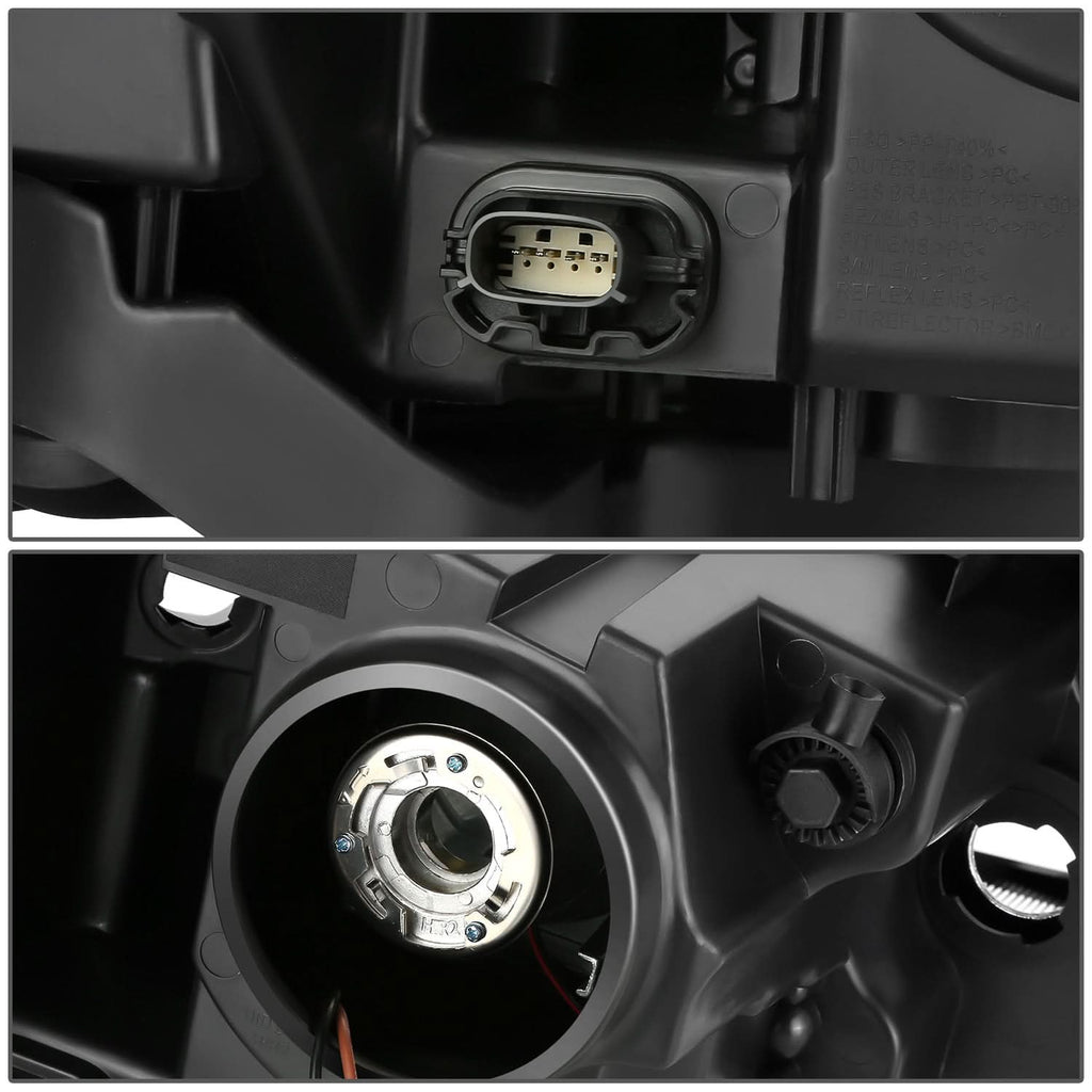 2013-2019 Ford Taurus OE Style Black Housing Headlights Set