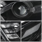13-19 Ford Taurus OE Style Halogen Headlights Black Housing Clear