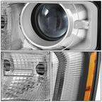 2016-2019 GMC Sierra 1500 OE Style HID DRL Headlights Black Housing
