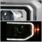 2016-2019 GMC Sierra 1500 OE Style HID DRL Headlights Black Housing