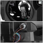 2013-2016 GMC Acadia Projector Headlights - Left Side Black Housing
