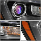 2013-2016 GMC Acadia Projector Headlights - Right Side Black Housing