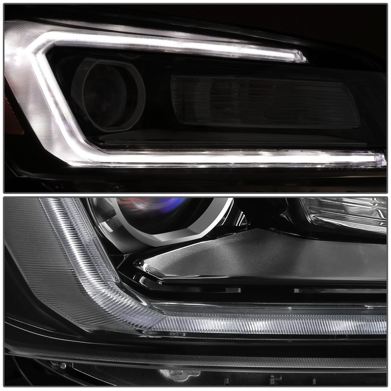 2013-2016 GMC Acadia Projector Headlights - Right Side Black Housing