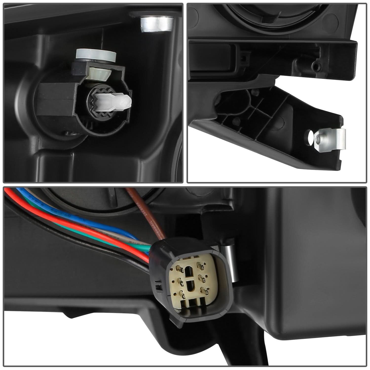 2013-2016 GMC Acadia Projector Headlights - Right Side Black Housing