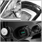 2010-2011 Kia Soul OE Style Headlights - Black Housing Clear Reflector