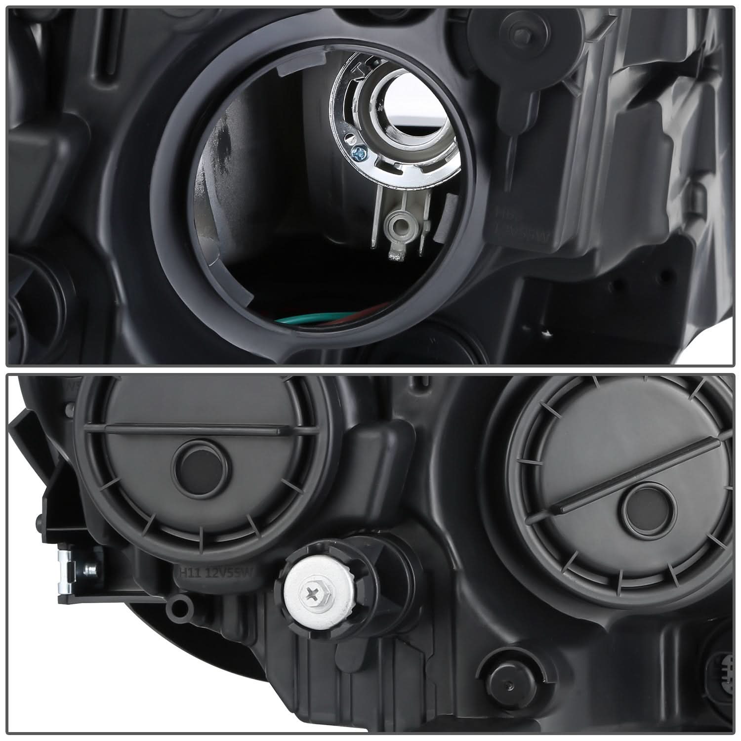 17-21 Jeep Compass OE Style Headlights - Black Housing Clear Reflector