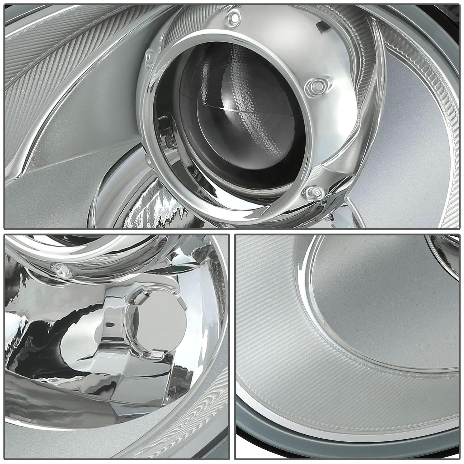 06-10 Volkswagen Beetle Projector Headlights - Chrome Housing Clear Lens