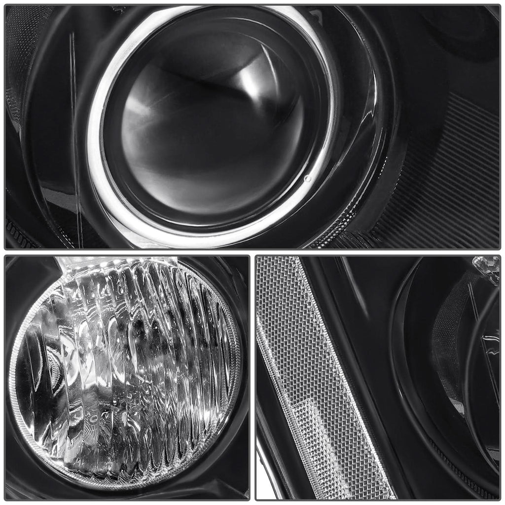 06-11 Cadillac DTS OE Style Black Housing Clear Reflector Headlights