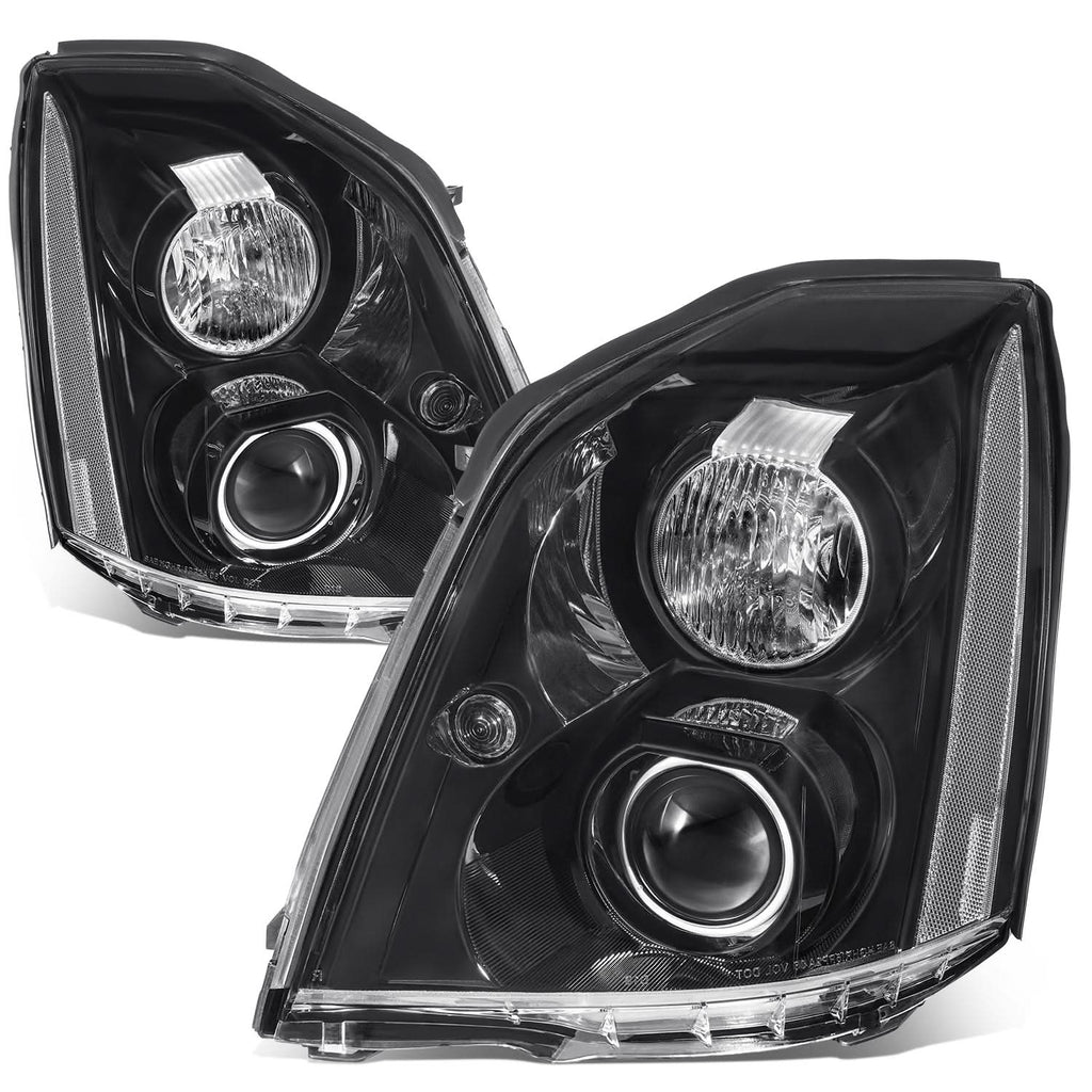 06-11 Cadillac DTS OE Style Black Housing Clear Reflector Headlights