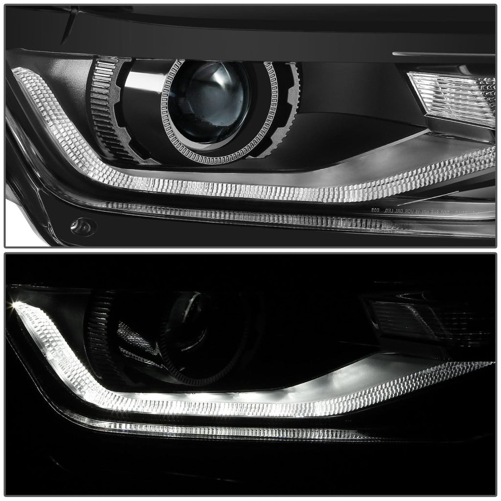 2016-2022 Chevrolet Camaro Projector Headlights - Black Housing