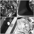2007-2014 GMC Yukon Black Clear Headlights H13 Bulbs