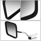 60-86 Jeep CJ Manual Folding Side Mirror - Chrome Left