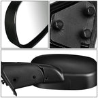 98-02 Dodge Ram 1500 2500 3500 Manual Side Mirror Left Textured