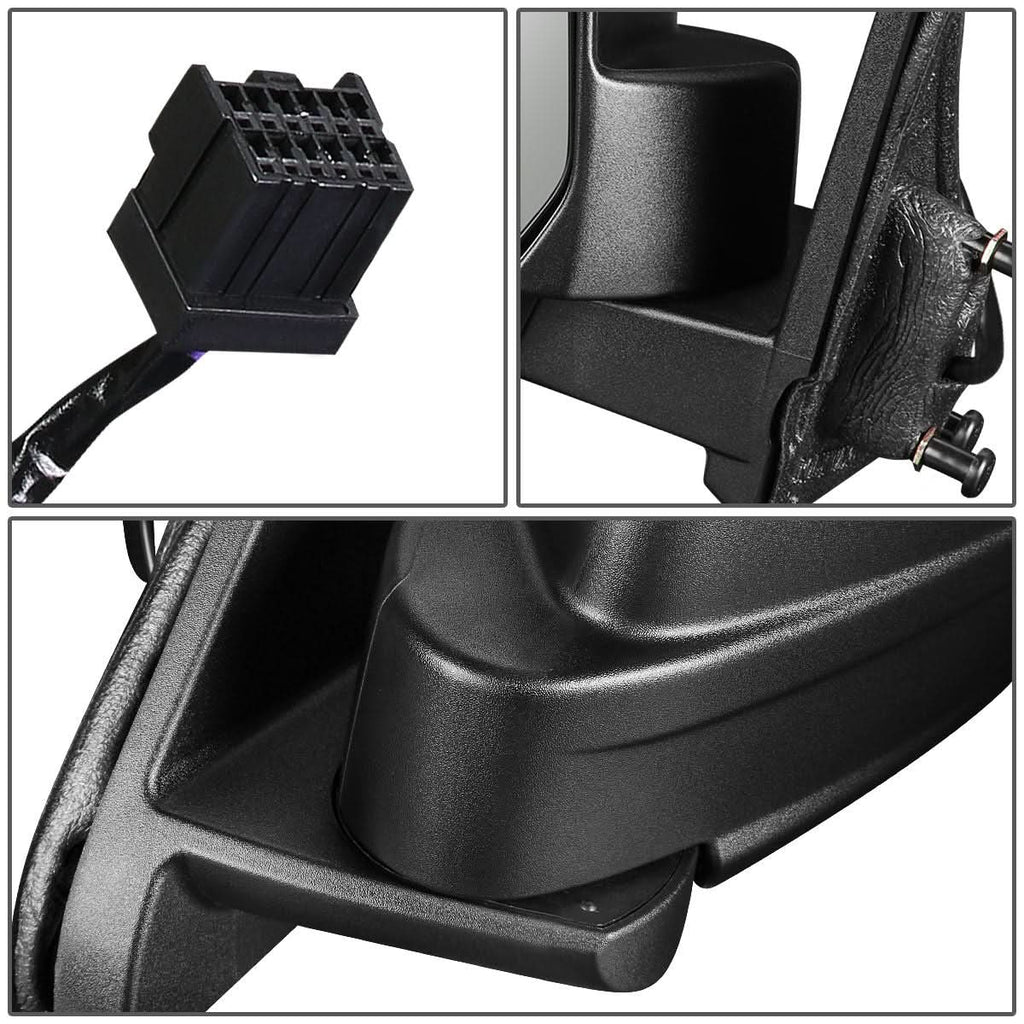 10-16 Jeep Patriot OEM Powered Heated Side Mirror - Textured Black Left