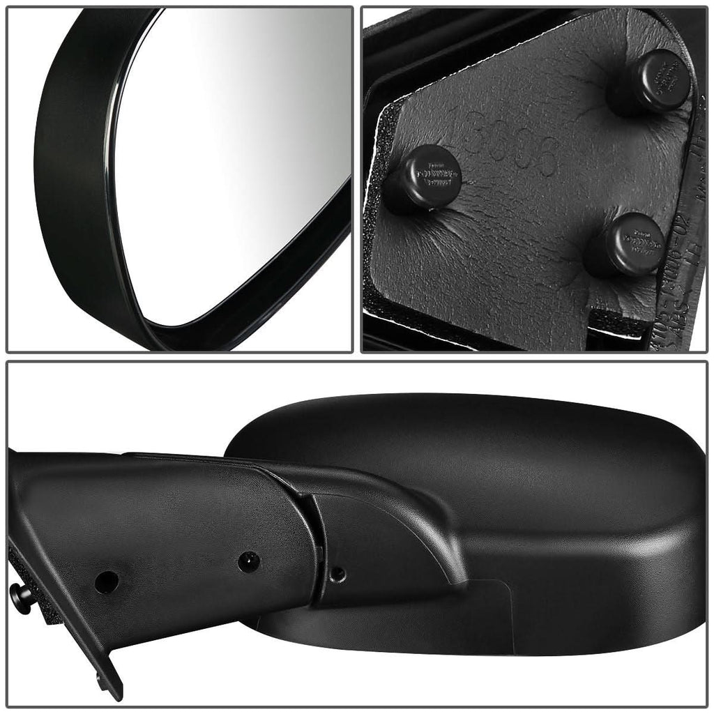 98-02 Dodge Ram OEM Style Manual Side Mirror - Right Black