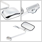 87-91 Ford F-150 OE Style Manual Side Mirror - Chrome
