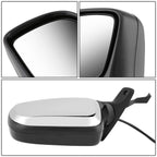 92-97 Ford Bronco F-150 F-250 F-350 OEM Powered Chrome Left Mirror