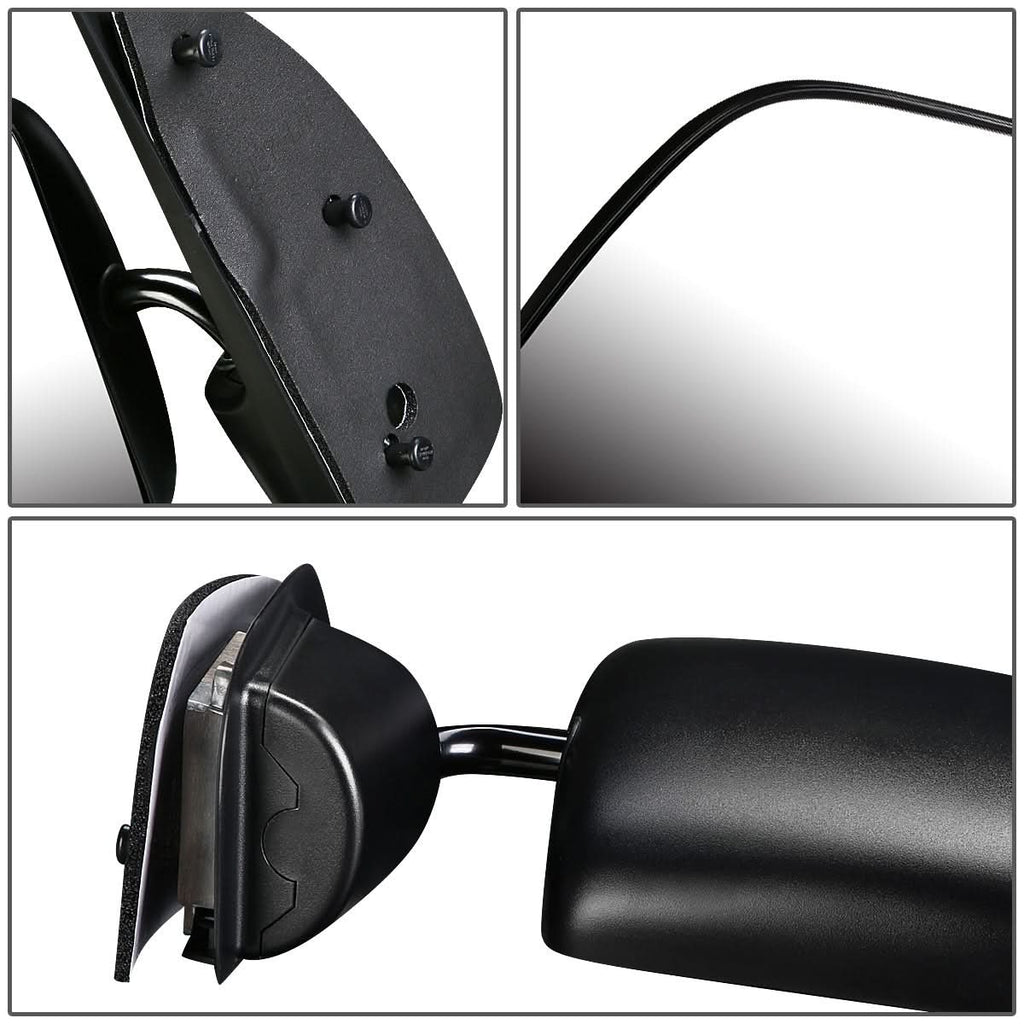 92-06 Ford E-150/E-250/E-350/E-450/E-550 Manual Side Mirror Black Left