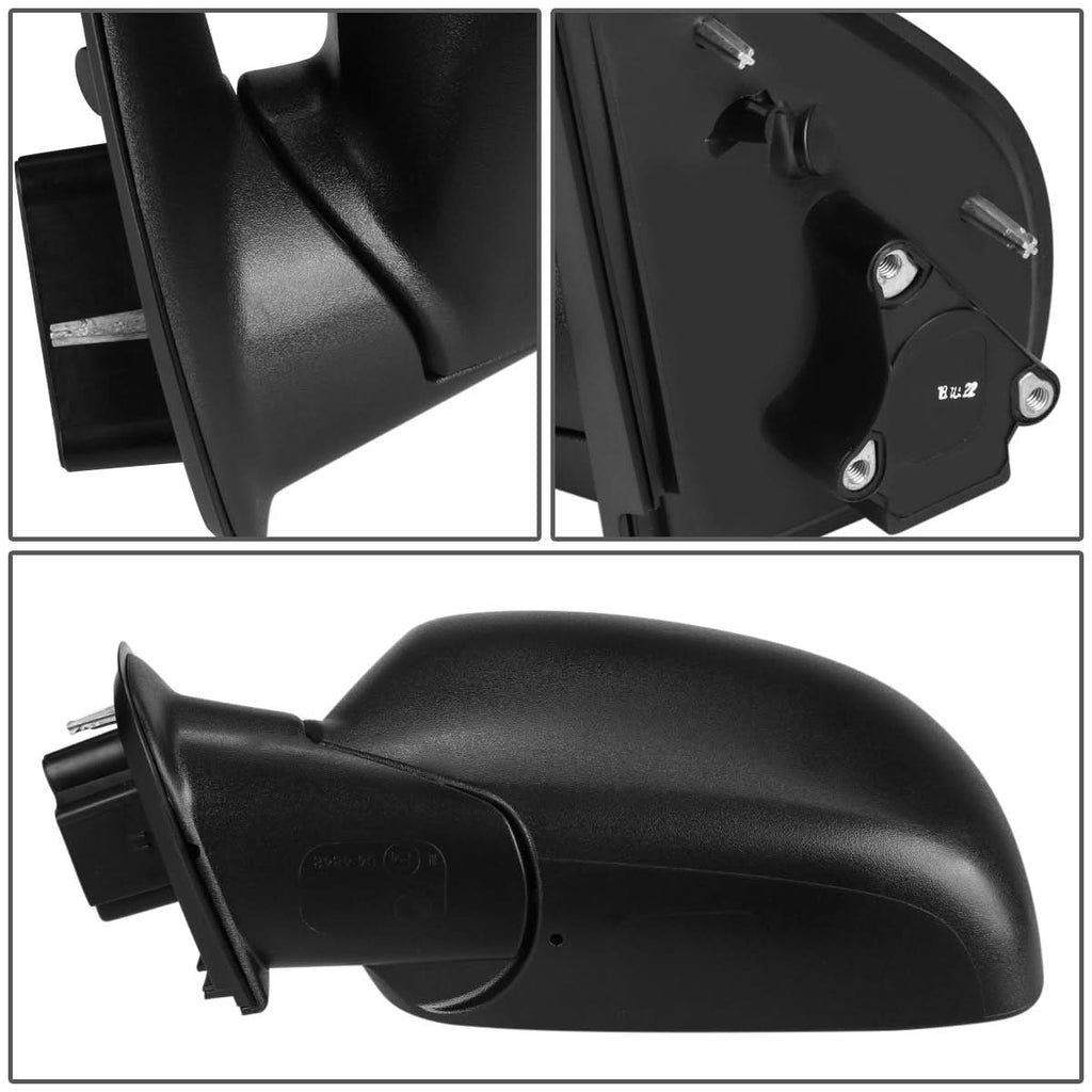2004-2012 Chevrolet Colorado Manual Side Mirror - Textured Black