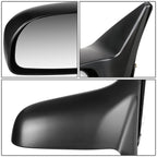 01-05 Honda Civic OEM Powered Side Mirror - Paintable Black Left