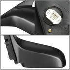 01-05 Honda Civic OEM Powered Side Mirror - Paintable Black Left
