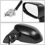 2007-2008 Honda Fit OEM Powered Paintable White Left Mirror