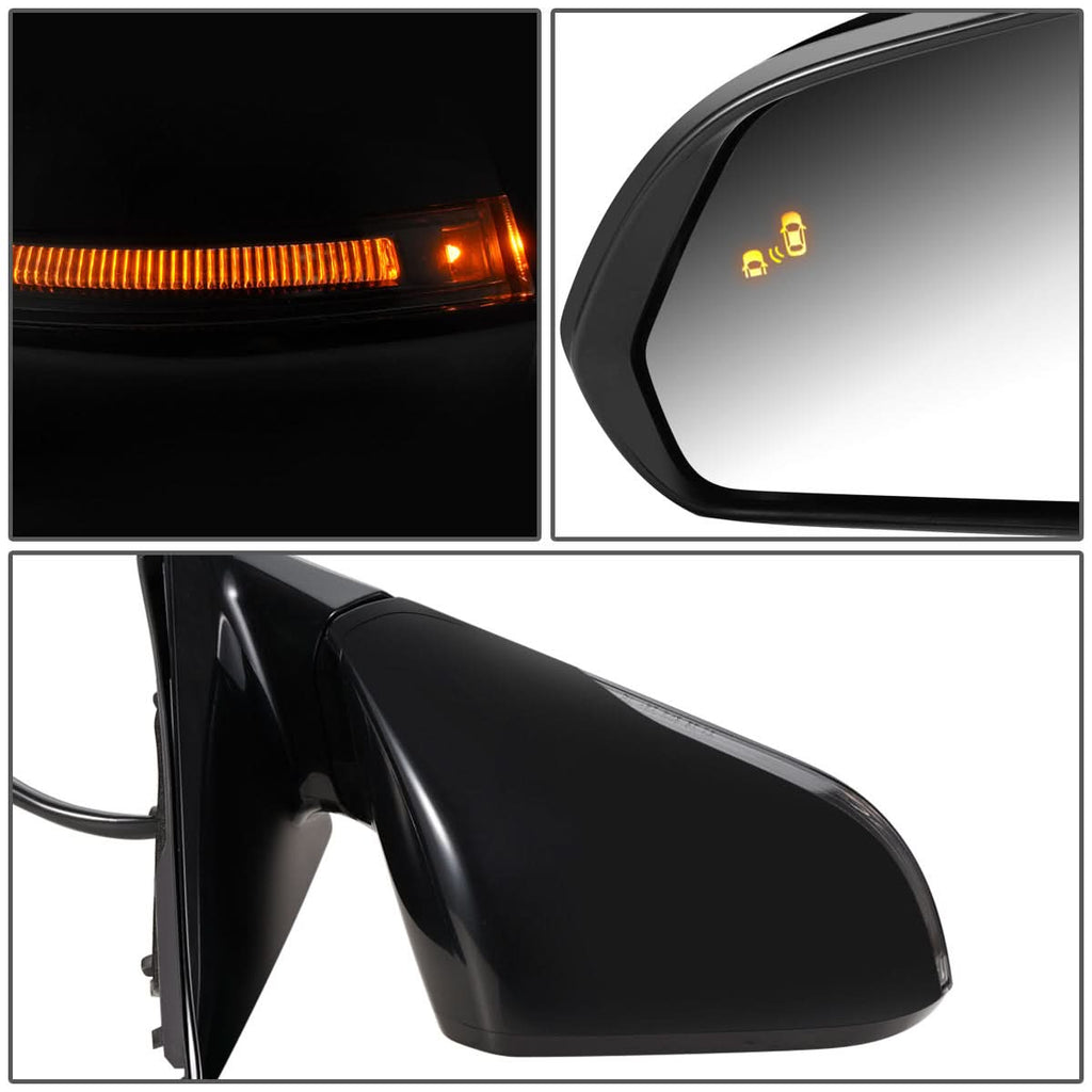 15-17 Hyundai Elantra OEM Style Powered Heated Folding Side Mirror