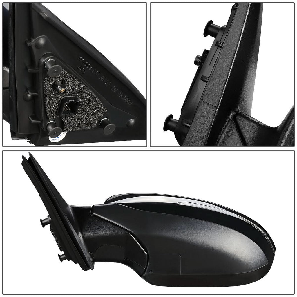 2011-2013 Kia Optima OEM Powered Side Mirror - Textured Black Left