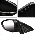 2011-2013 Kia Optima OEM Powered Side Mirror - Textured Black Left