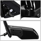 2012-2013 Kia Soul Manual Side Mirror - Textured Black Left