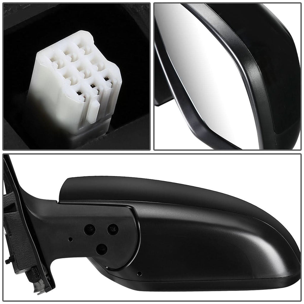 10-15 Mazda CX-9 OEM Powered Paintable Black Right Mirror
