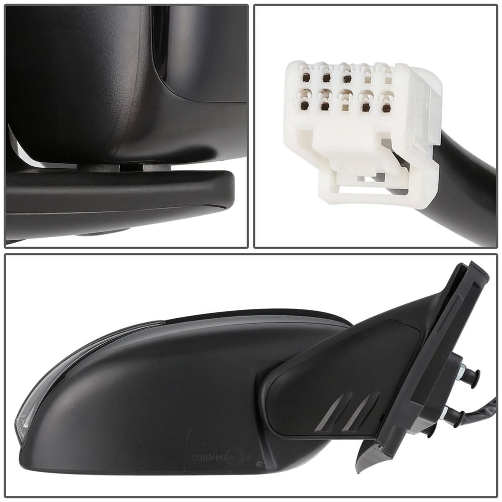 08-17 Mitsubishi Lancer OEM Powered Heated Folding Side Mirror