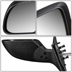 2012-2015 Nissan Versa OEM Manual Side Mirror - Textured Black Left