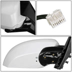 04-08 Nissan Maxima OEM Powered Paintable Right Side Mirror - White