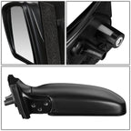 1998-2003 Toyota Sienna OEM Manual Side Mirror - Paintable Black Left