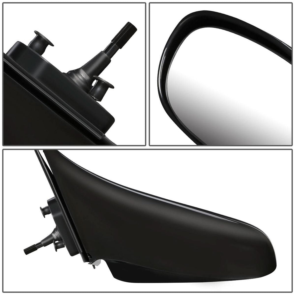 1998-2002 Toyota Corolla OEM Manual Mirror Paintable Black Left