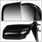 2000 Toyota Tacoma OEM Style Manual Side Mirror - Paintable Black Left