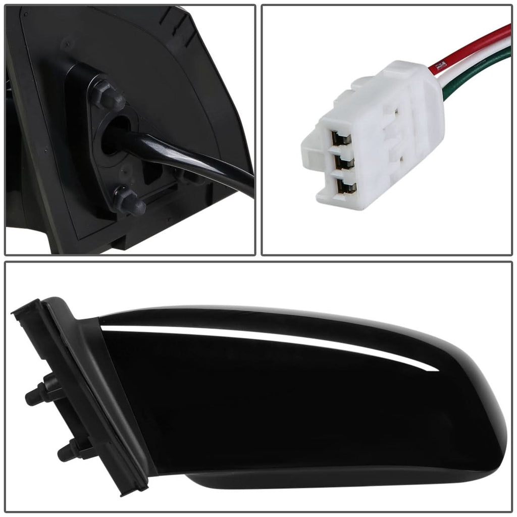 03-08 Toyota Corolla OEM Powered Side Mirror - Left (Black)