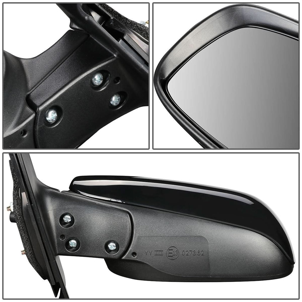 06-11 Toyota Yaris Hatchback OEM Style Manual Side Mirror - Black