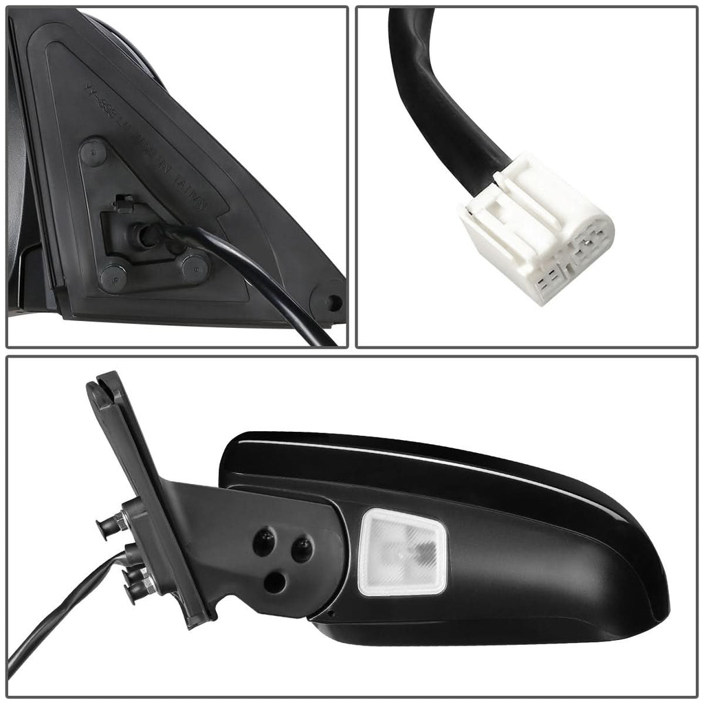 2008-2013 Toyota Highlander OEM Style Powered Heated Side Mirror - Left