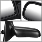 2000-2002 Toyota Echo Manual Side Mirror Right Black Textured