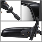 2000-2002 Toyota Echo Manual Side Mirror Right Black Textured