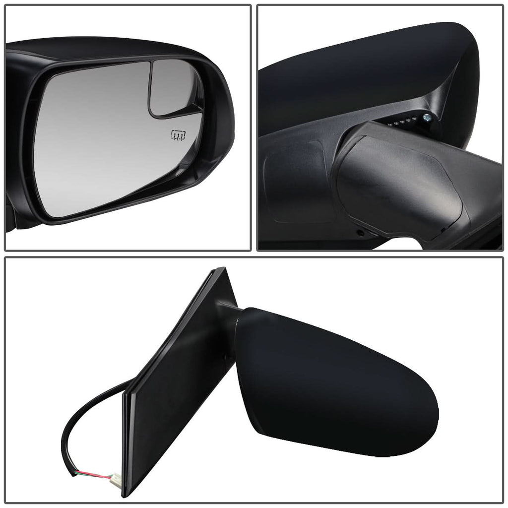 11-17 Toyota Sienna OEM Powered Heated Folding Mirror Right Black