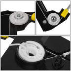 04-14 Audi A3 Window Motor & Regulator Set - Steel/Plastic